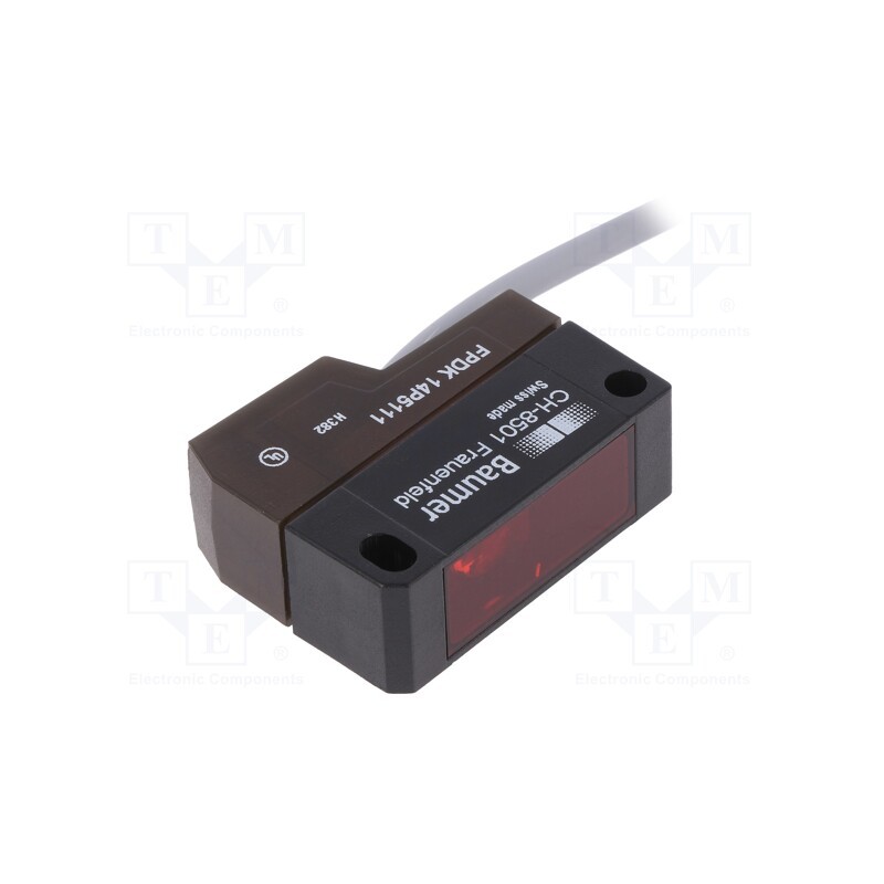1 pcs x BAUMER - FPDK 14P5111 - Sensor: photoelectric, Range: 0÷3.8m, PNP, DARK-ON,LIGHT-ON, 100mA