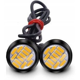 Direction indicator, orange light, 12 LED eyes