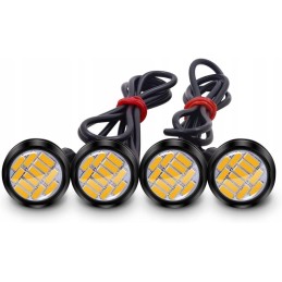 Direction indicator, orange light, 12 LED eyes