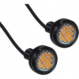 Direction indicator, orange light, 12 LED eyes