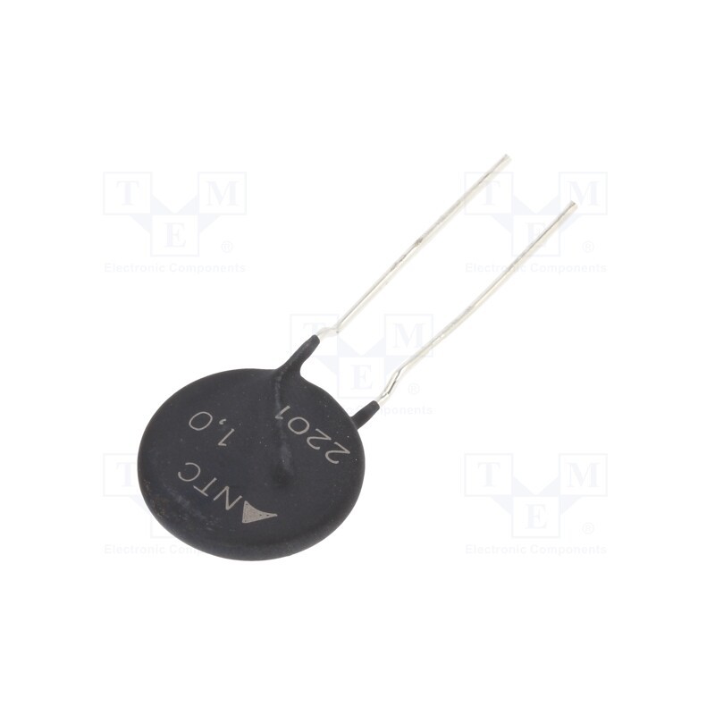 1 pcs x EPCOS - B57364S0109M000 - NTC thermistor, 1Ω, -55÷170°C, 5.1W, ±20%, THT, 2800K, Pitch: 7.5mm