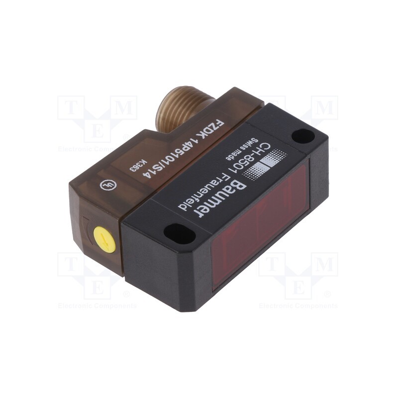 1 pcs x BAUMER - FZDK 14P5101/S14 - Sensor: photoelectric, Range: 5÷600mm, PNP, DARK-ON,LIGHT-ON, &lt,1ms