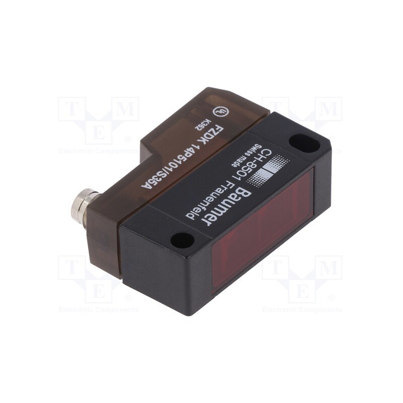 1 pcs x BAUMER - FZDK 14P5101/S35A - Sensor: photoelectric, Range: 5÷600mm, PNP, DARK-ON,LIGHT-ON, &lt,1ms