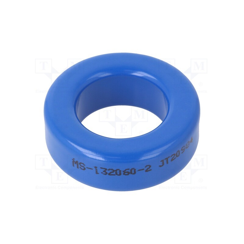 1 pcs x MICROMETALS - MS-132060-2 - Ferrite: toroidal, L: 11.18mm, Øint: 19.94mm, Øout: 33.02mm, 65nH