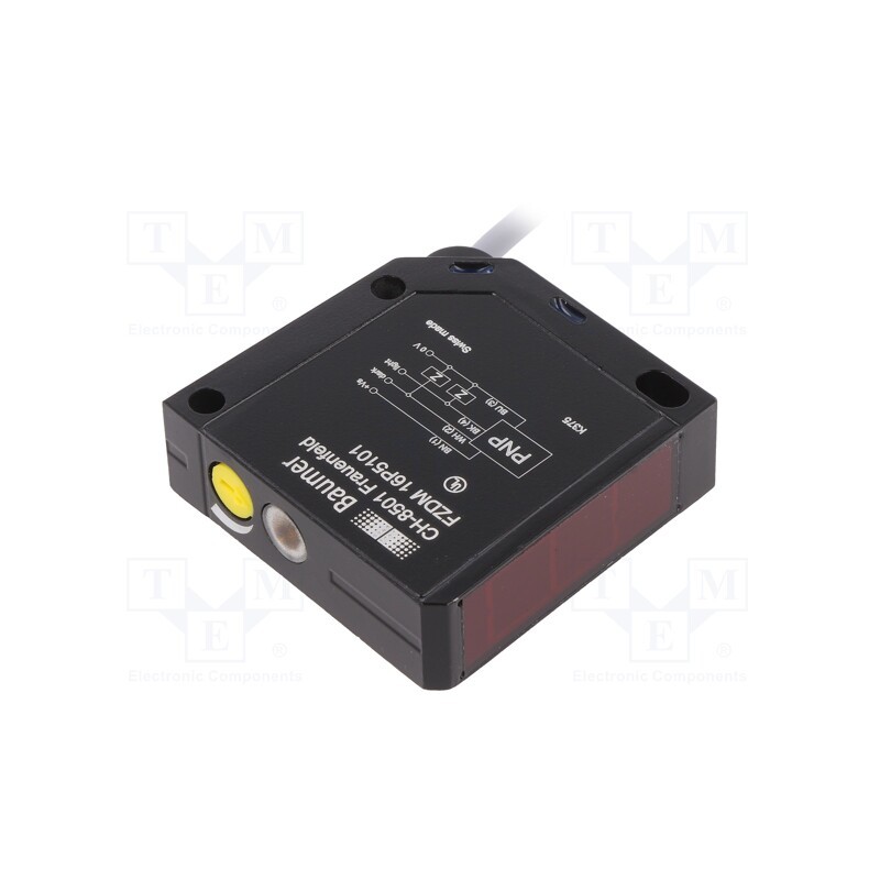 1 pcs x BAUMER - FZDM 16P5101 - Sensor: photoelectric, Range: 0÷400mm, PNP, DARK-ON,LIGHT-ON, &lt,1ms