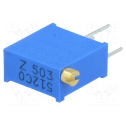 1 pcs x BOURNS - 3296Z-1-503LF - Potentiometer: mounting, multiturn, 50kΩ, 500mW, THT, ±10%, linear