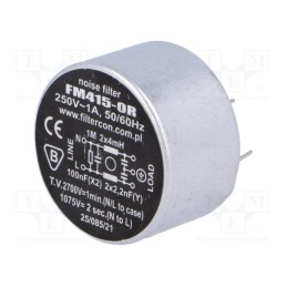 1 pcs x FILTERCON - FM415-0R - Filter: anti-interference, 250VAC, Cx: 100nF, Cy: 2.2nF, 4mH, THT