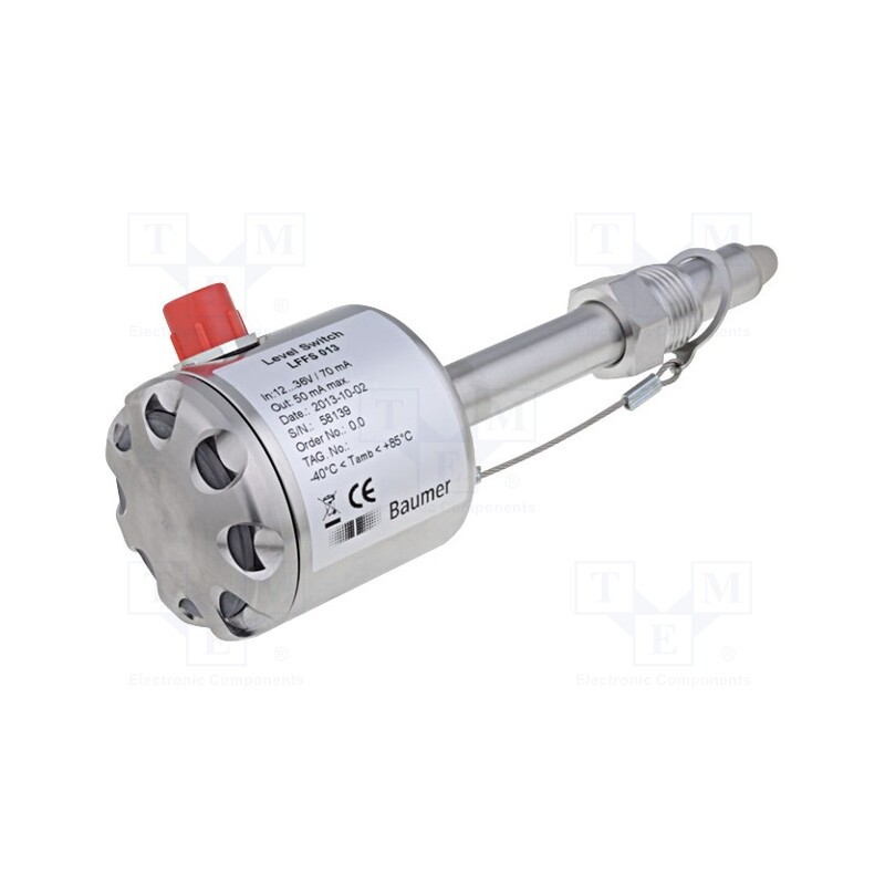 1 pcs x BAUMER - LFFS-013.0 - Sensor: level, -40÷85°C, OUT: PNP/NPN, connector M12, 12.5÷36VDC