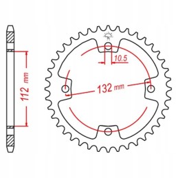 Rear sprocket 38 kymco mxu maxxer kxr 250 300