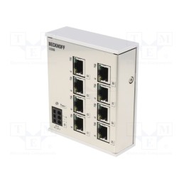 1 pcs x Beckhoff Automation - CU2008 - Switch Ethernet, unmanaged, Number of ports: 8, 24VDC, RJ45, IP20