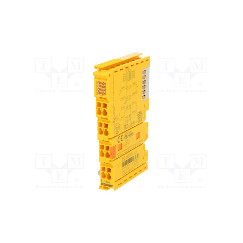 1 pcs x Beckhoff Automation - EL1904 - Digital input, IP20, EtherCAT,TwinSAFE, IN: 4, 200mA, &lt,4ms