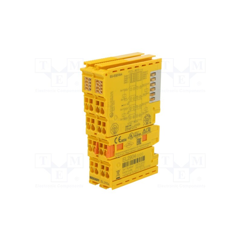 1 pcs x Beckhoff Automation - EL2904 - Digital output, IP20, EtherCAT,TwinSAFE, OUT: 4, 221mA