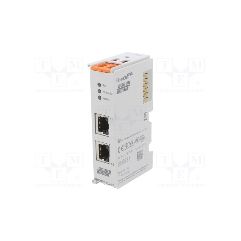 1 pcs x Beckhoff Automation - EL6631 - Communication, RJ45 x2, IP20, RT, LED status indicator, -25÷60°C