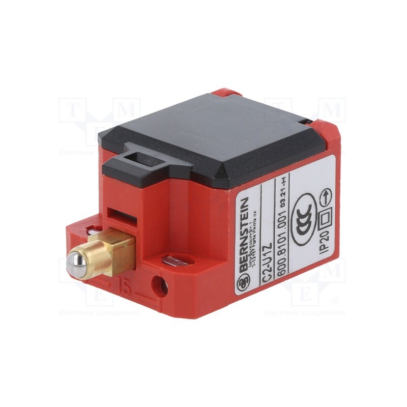 1 pcs x BERNSTEIN AG - C2-U1Z - Limit switch, NO + NC, 10A, max.240VAC, rectangle 8,5x3,5mm, IP20