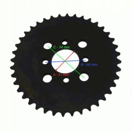 Drive kit chain sprocket bashan loncin 200 250 quad atv shineray kinroa