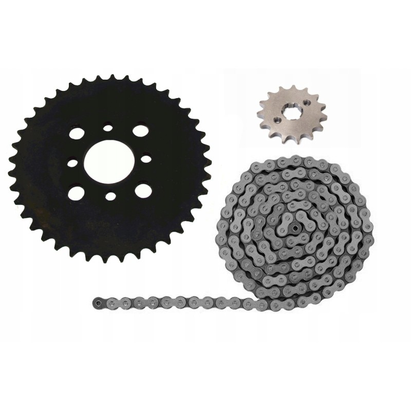 Drive chain and sprocket set Bashan Loncin 200 250