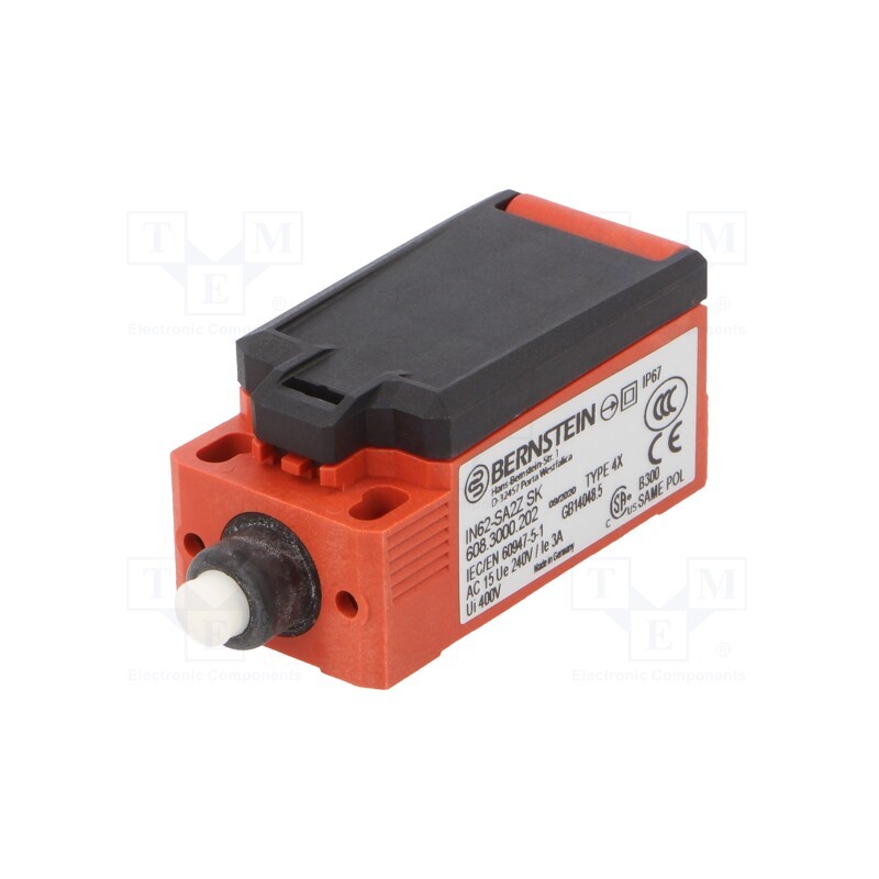 1 pcs x BERNSTEIN AG - IN62-SA2Z SK - Limit switch, NC x2, 5A, max.240VAC, max.24VDC, M20, IP66, -30÷75°C