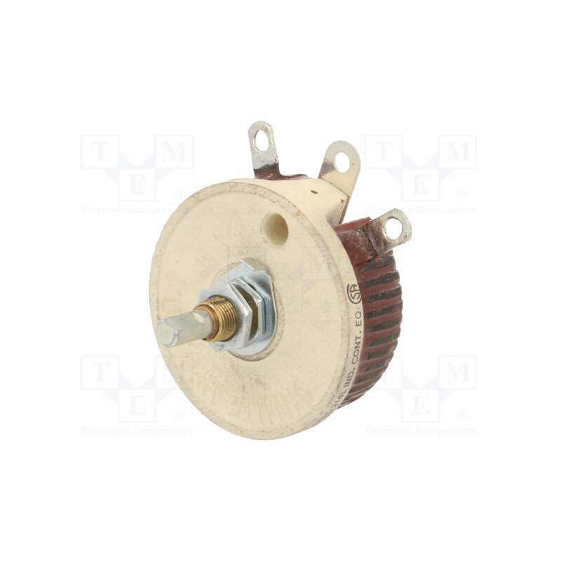 1 pcs x OHMITE - RJS4R0E - Potentiometer: shaft, 4Ω, 50W, 6.35mm, Shaft: D spring, wirewound