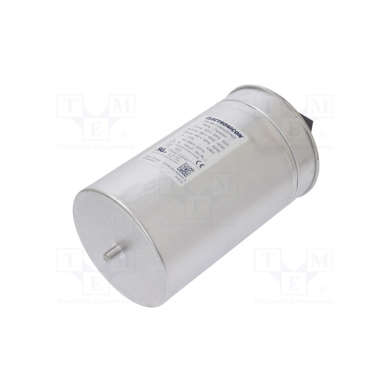1 pcs x ELECTRONICON - 265.396-712800/221K02 - Capacitor: polypropylene, three-phase, 525VAC, 44A, Ø136x230mm