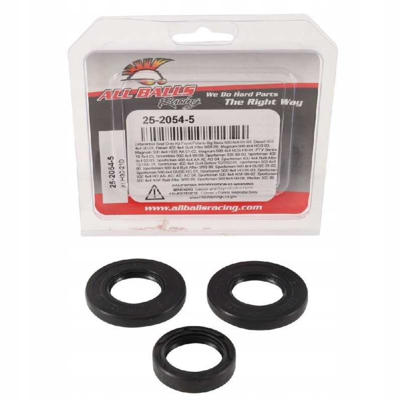 All balls front differential seals polaris sportsman 250 400