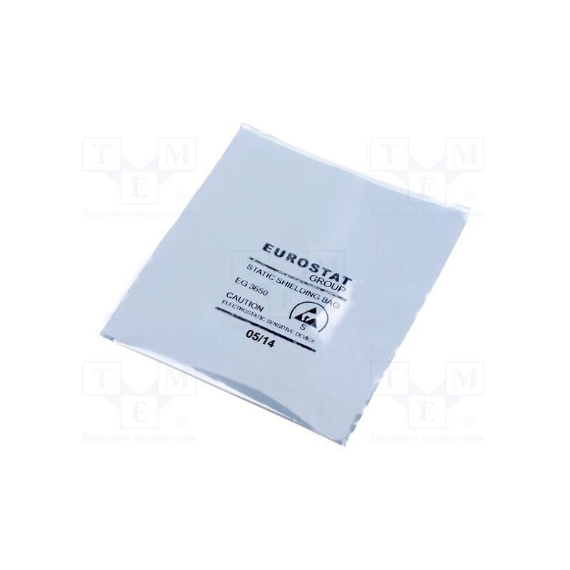 20 pcs x EUROSTAT GROUP - 20-871-0304 - Protection bag, ESD, L: 102mm, W: 76mm, Thk: 76um