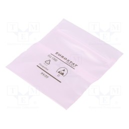 100 pcs x EUROSTAT GROUP - 20-010-0006 - Protection bag, ESD, L: 80mm, W: 76mm, Thk: 50um, Closing: self-seal