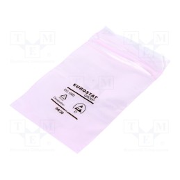 100 pcs x EUROSTAT GROUP - 20-008-0305 - Protection bag, ESD, L: 127mm, W: 76mm, Thk: 50um, Closing: self-seal