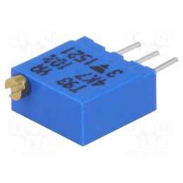 1 pcs x VISHAY - T93YA472KT20 - Potentiometer: mounting, multiturn, 4.7kΩ, 500mW, THT, ±10%, 3296W