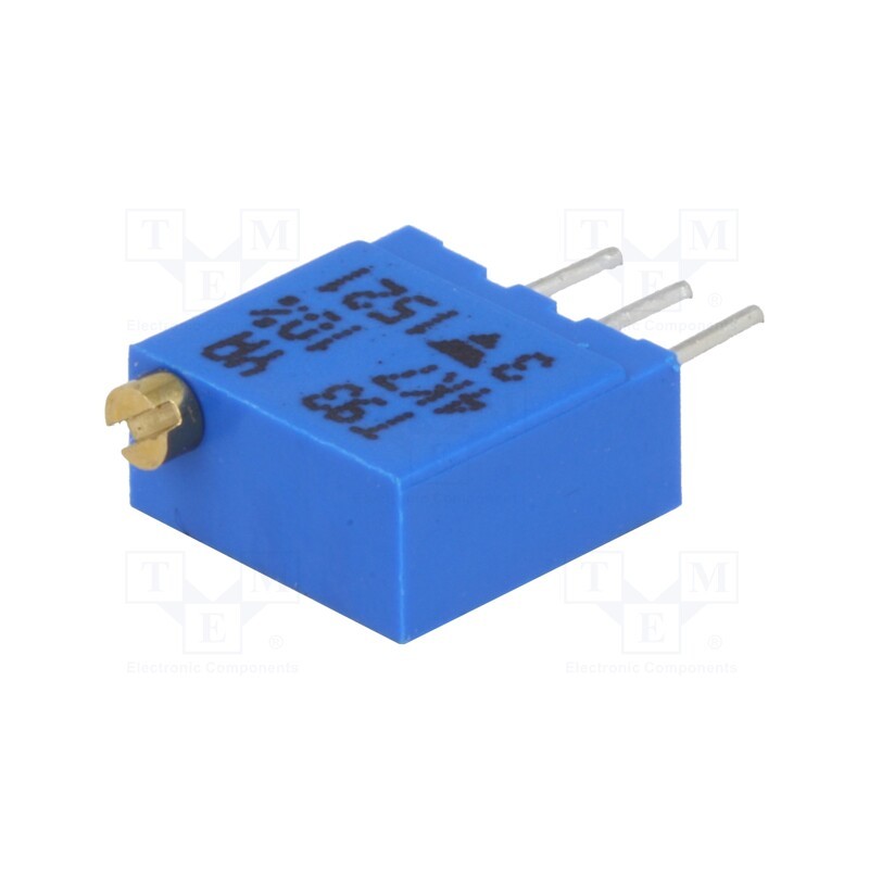 1 pcs x VISHAY - T93YA472KT20 - Potentiometer: mounting, multiturn, 4.7kΩ, 500mW, THT, ±10%, 3296W