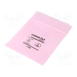 100 pcs x EUROSTAT GROUP - 20-014-0006 - Protection bag, ESD, L: 100mm, W: 76mm, Thk: 90um, Closing: self-seal
