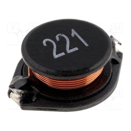 1 pcs x FERROCORE - DL50-220 - Inductor: wire, SMD, 220uH, Ioper: 1.2A, 0.38Ω, Isat: 2.4A, B: 15.24mm