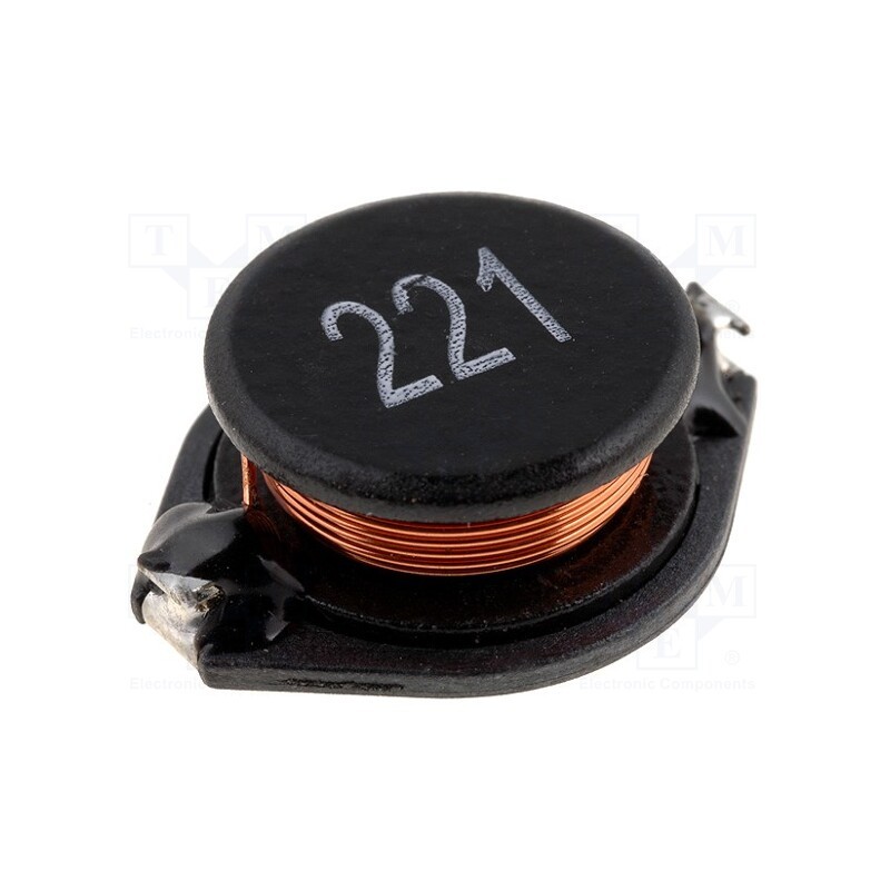1 pcs x FERROCORE - DL50-220 - Inductor: wire, SMD, 220uH, Ioper: 1.2A, 0.38Ω, Isat: 2.4A, B: 15.24mm