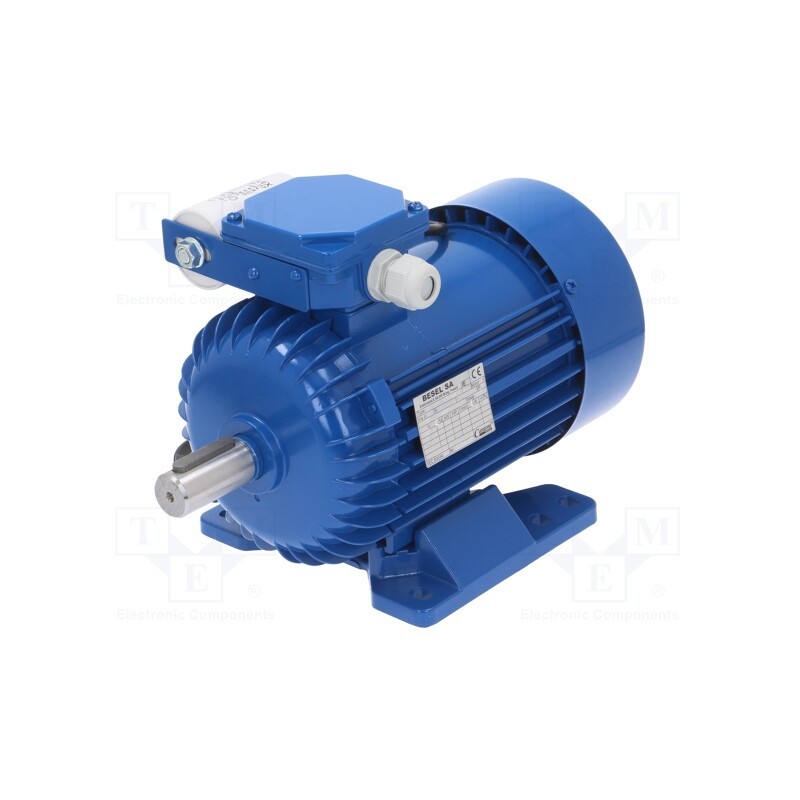 1 pcs x BESEL - SEH 90-4S - Motor: AC, 1-phase, 1.1kW, 230VAC, 1370rpm, 7.7Nm, IP54, 7.2A, arms