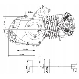 ATV quad engine, not 125 but 140, super powerful Moretti