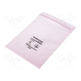 100 pcs x EUROSTAT GROUP - 20-008-0610 - Protection bag, ESD, L: 254mm, W: 152mm, Thk: 50um, polyetylene, pink