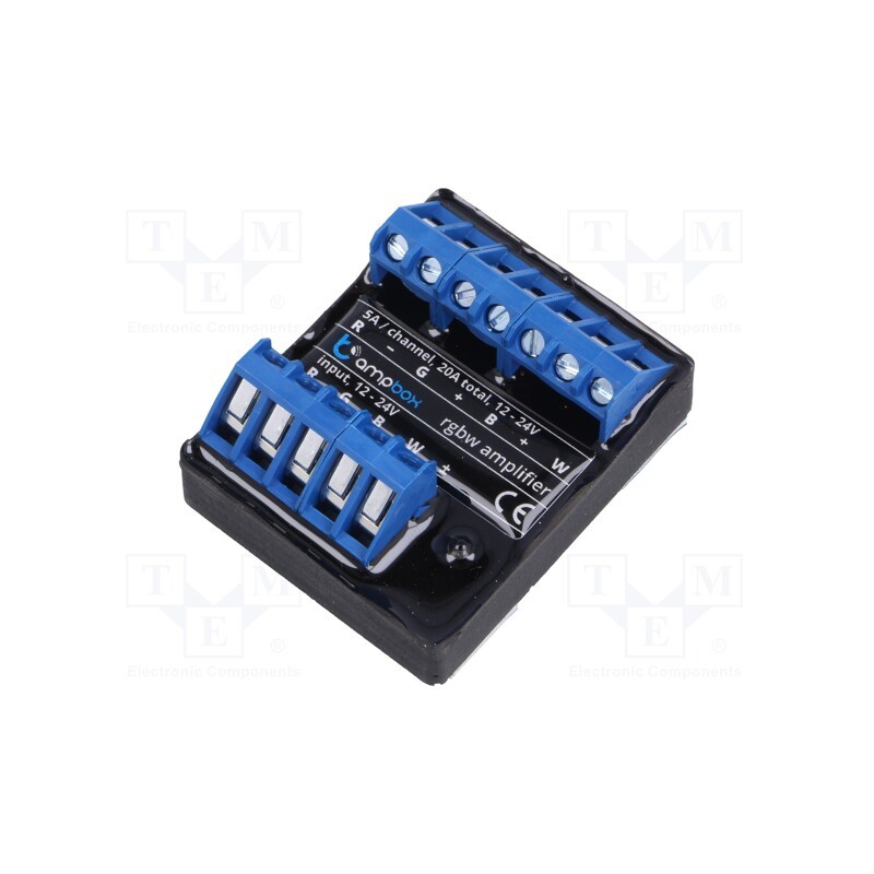 1 pcs x BLEBOX - AMPBOX - Amplifier LED, in housing,in mounting box, 12÷24VDC, IP20, Ch: 4