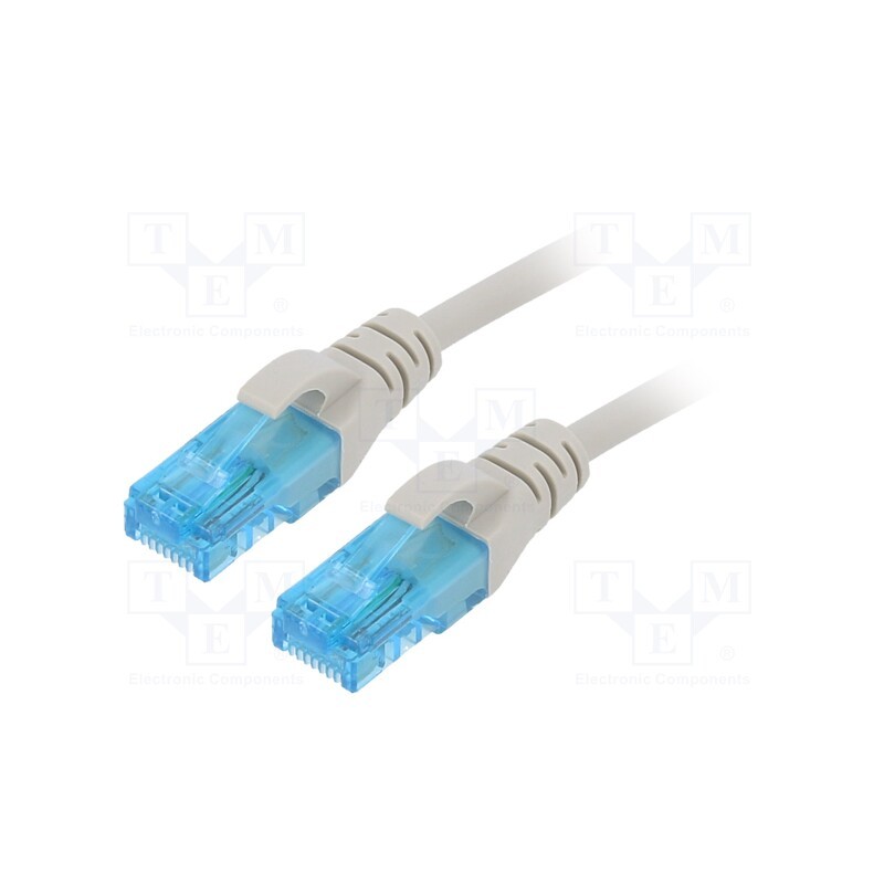 1 pcs x DIGITUS - DK-1512-0025 - Patch cord, U/UTP, 5e, stranded, CCA, PVC, grey, 0.25m, 26AWG