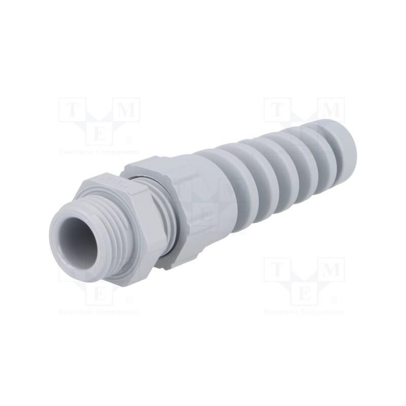1 pcs x LAPP - 53015610 - Cable gland, with strain relief, PG9, IP68, polyamide, dark grey
