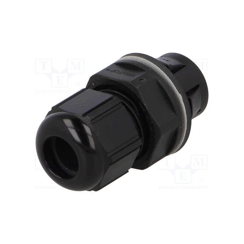 1 pcs x LAPP - 53112882 - Cable gland, IP68, polyamide, black, push-in, Ømount.hole: 16.3mm