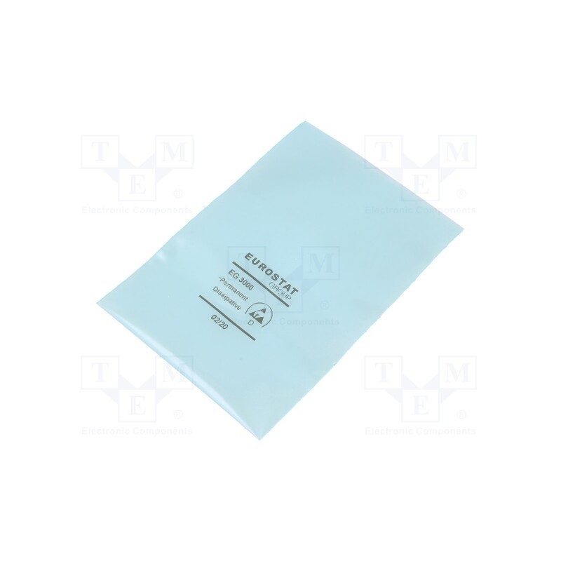 100 pcs x EUROSTAT GROUP - 20-095-0406 - Protection bag, ESD, L: 152mm, W: 102mm, Thk: 75um, polyetylene