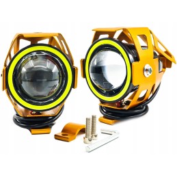 Ring halogen lens motor quad offroad lightbar