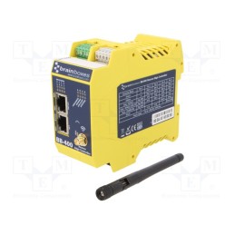 1 pcs x BRAINBOXES - BB-400 - Ethernet controller, Number of ports: 3, 5÷30VDC, RJ45 x2, IP20