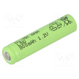 1 pcs x JJJ - AAA80 - Re-battery: Ni-MH, AAA,R3, 1.2V, 800mAh, Ø10.1x44mm