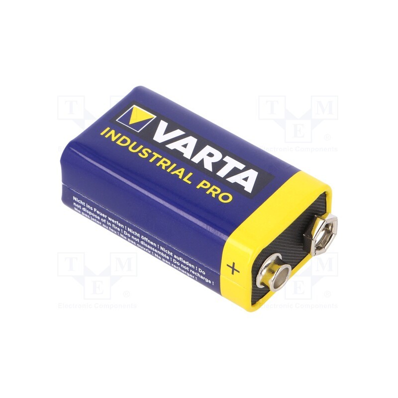 1 pcs x VARTA - 4 022 211 111 - Battery: alkaline, 9V, 6F22, non-rechargeable, Industrial PRO