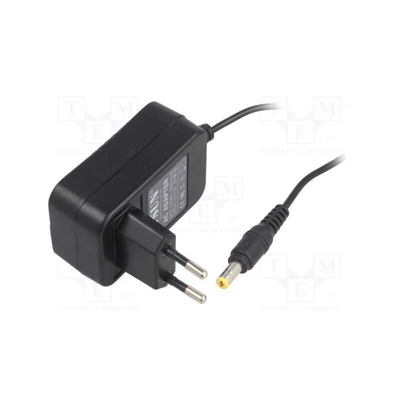 1 pcs x LVSUN - LS-PW24-12V2AV - Power supply: switched-mode, plug, 12VDC, 2A, 24W, Plug: EU, 82.7%