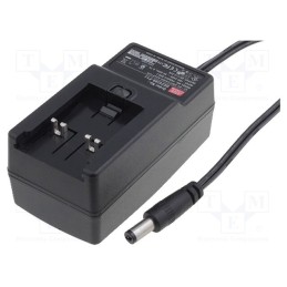 1 pcs x MEAN WELL - GE24I24-P1J - Power supply: switched-mode, plug, 24VDC, 1A, 24W, Out: 5,5/2,1