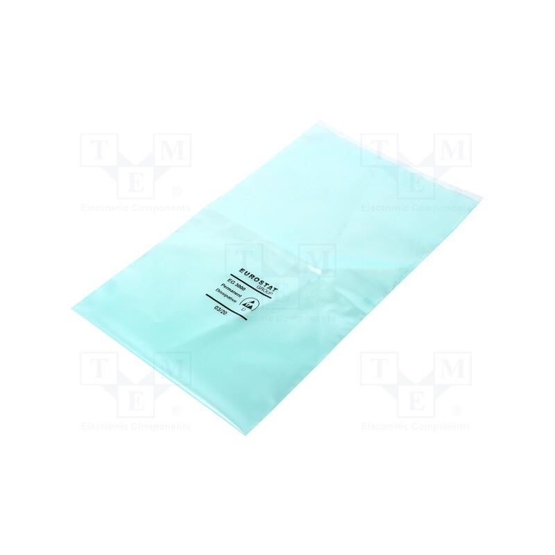 100 pcs x EUROSTAT GROUP - 20-095-0610 - Protection bag, ESD, L: 254mm, W: 152mm, Thk: 75um, polyetylene