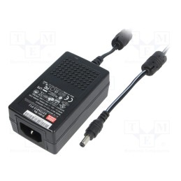 1 pcs x MEAN WELL - GST25A24-P1J - Power supply: switched-mode, 24VDC, 1.04A, Out: 5,5/2,1, 25W, 88%