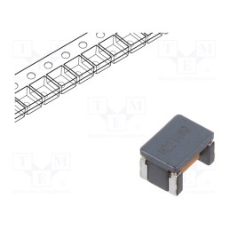 1 pcs x EPCOS - B82787C0104H002 - Inductor: common mode, SMD, 100uH, 150mA, 2Ω, -30÷50%, 50VAC