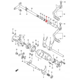 Gear change shaft seal for suzuki lt with 400